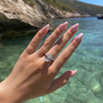 AURORA PEAR RING