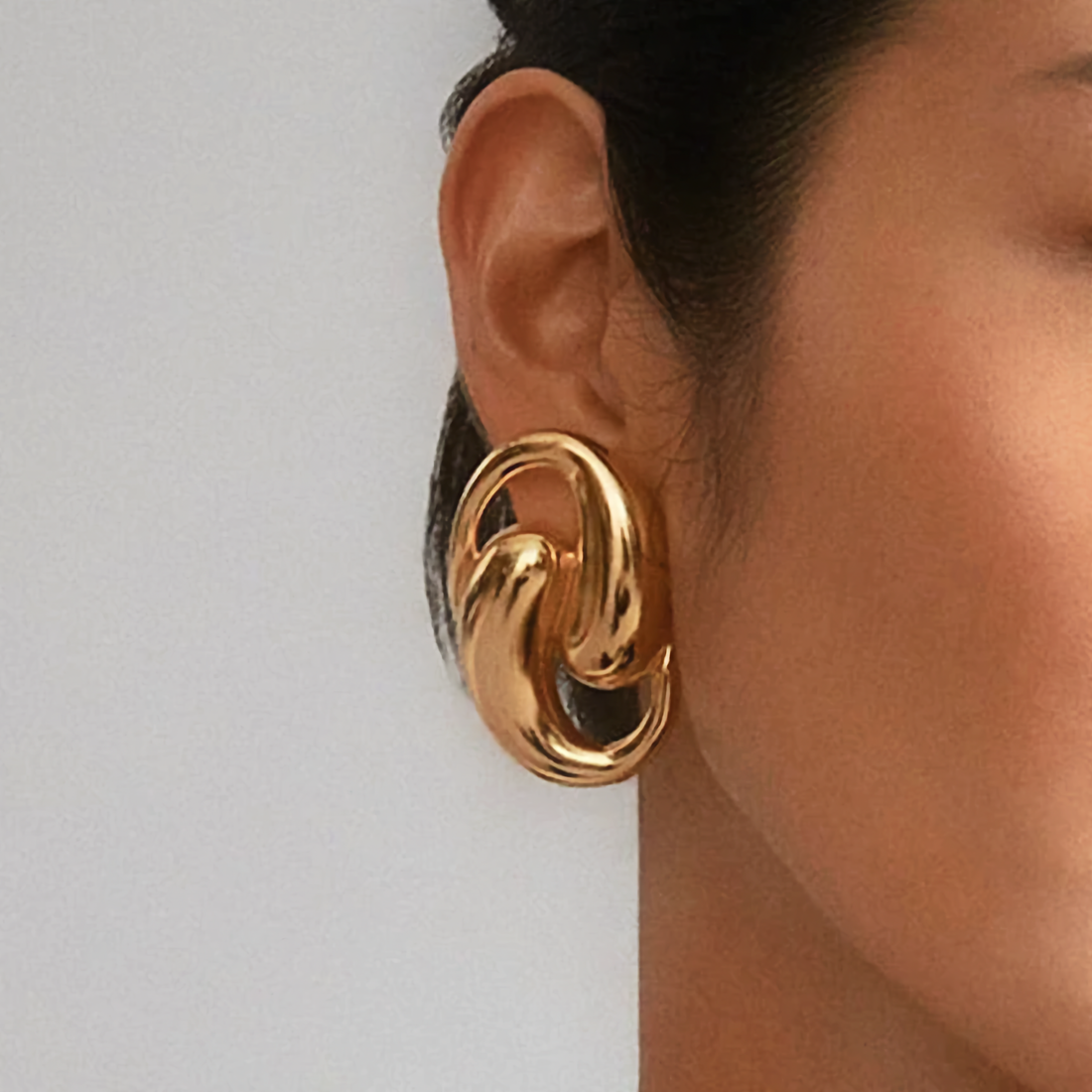 Dansley Water Drop Gold Earrings