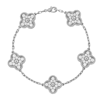 Brazalete Ámbar - Plata / Diamantes