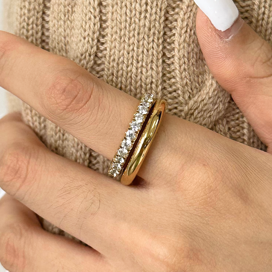 Alison Stacked Diamond Ring