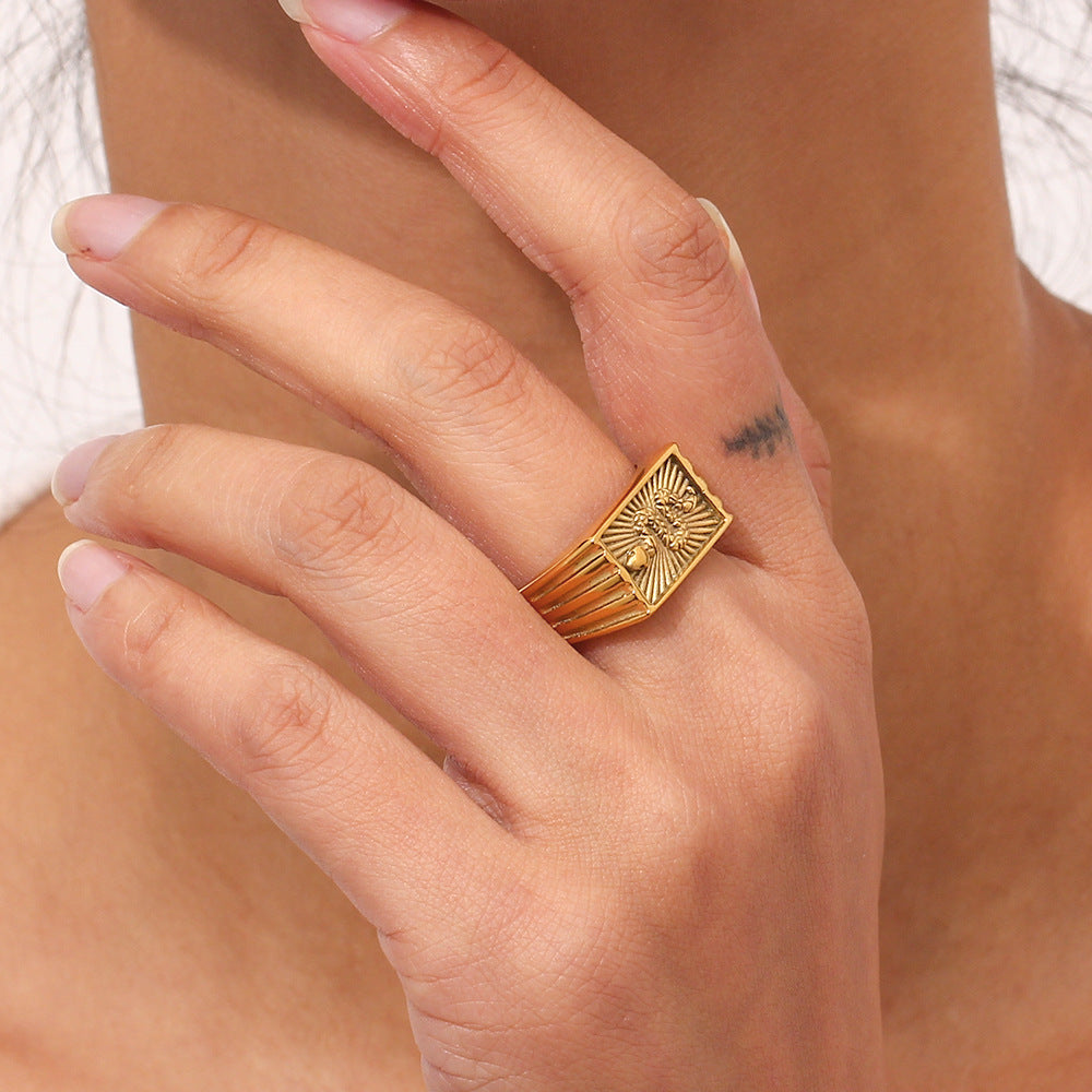 Anillo de oro Miles