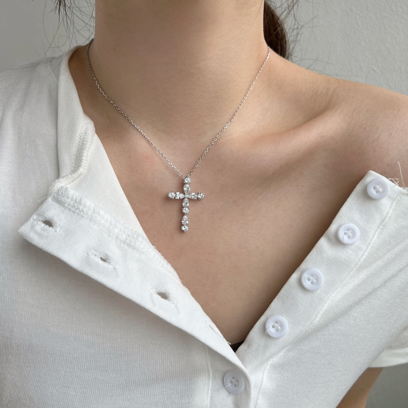 MOONLIGHT CROSS NECKLACE