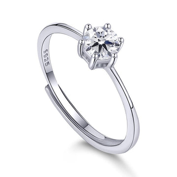 SIMPLY SOLITAIRE ADJUSTABLE RING