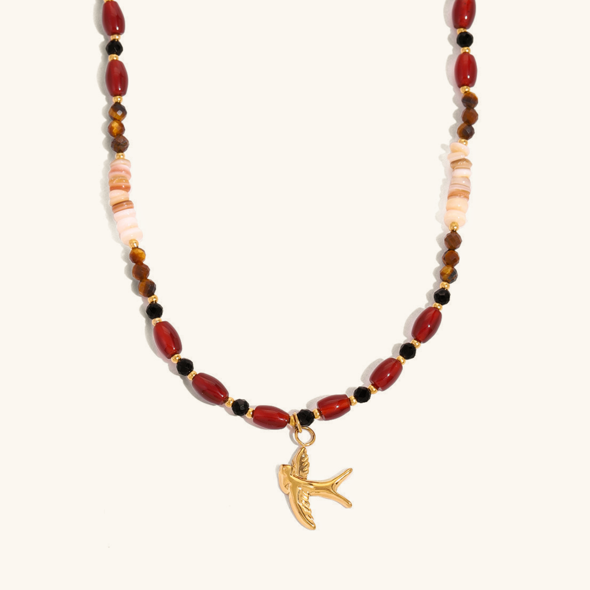 Sierra Tiger Eye Beads Necklace