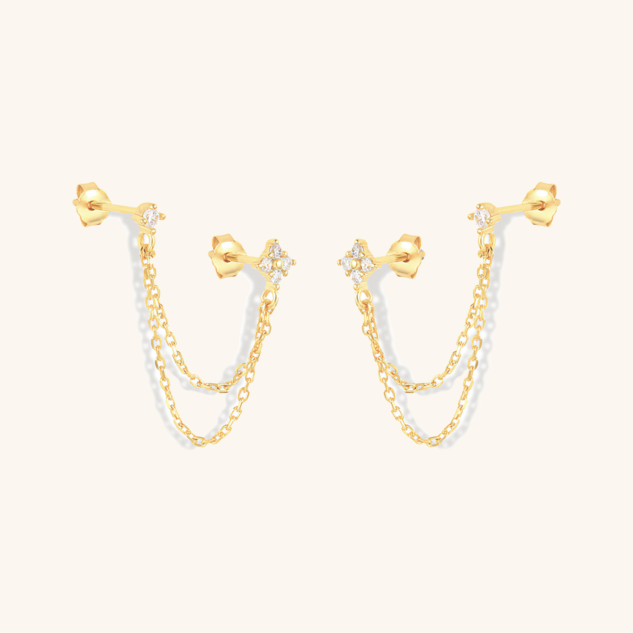 Kendall Diamond Chain Stud