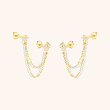 Kendall Diamond Chain Stud