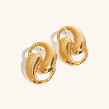 Dansley Water Drop Gold Earrings