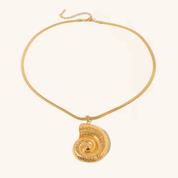 Cascadia Nautilus Gold Necklace