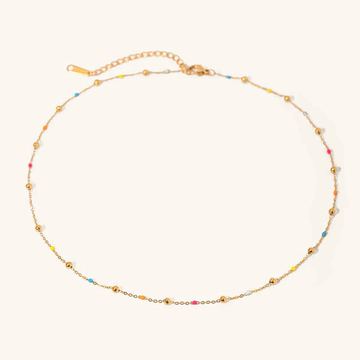 Amphitrite Gold Chain Bead Necklace