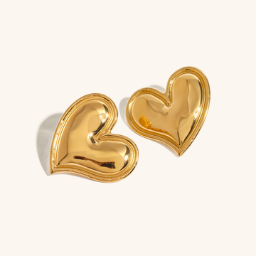 Liora Gold Heart Earrings