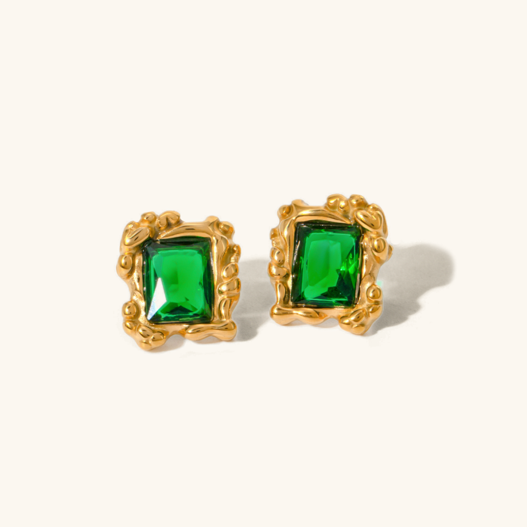 Priscilla Emerald Earrings